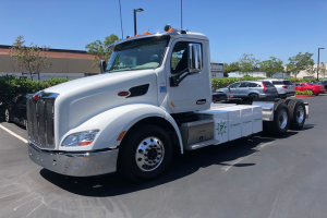 Behind the Wheel of an Electric Peterbilt Model 579
