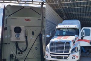 No idle air conditioning system installed on freightliner