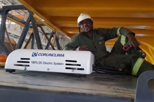 Corunclima Battery powered air conditioner in Africa