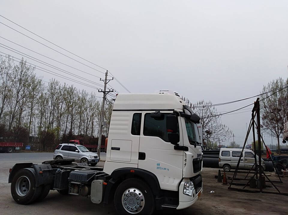 corunclima battery powered ac unit T20B installed on trailer truck