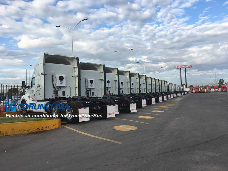 DC12V Electric air conditioner / Electric-APU for Lala Group fleet trucking Project in Mexico