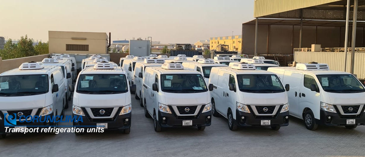 Corunclima delivery 210 sets van refrigeration units to a project in UAE