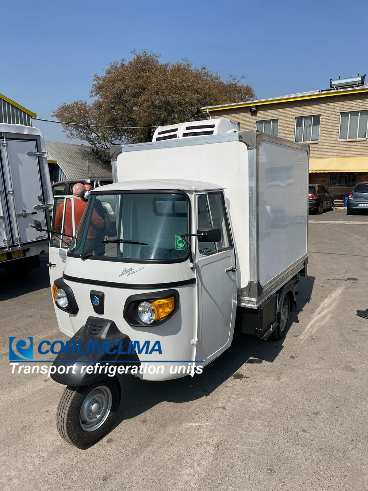 Battery freezer units V150TB are installed on tuktuk in South Africa