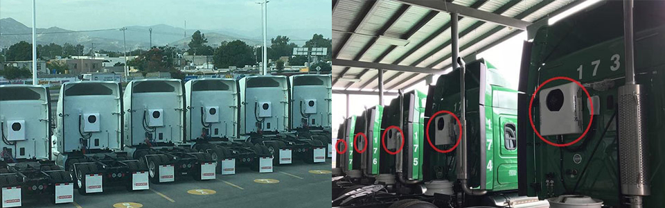 electric apu units for trucks installed in Mexico