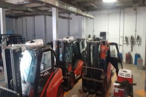  Electric forklift air conditioner installed in Mexico