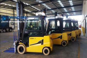 Corunclima cooperate with Hyundai material handling-full electric forklift 